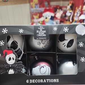 Disney The Nightmare Before Christmas Ornaments - Black, White, Red